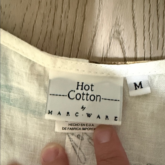 Hot Cotton Dress linen tropical midi womens Cream novelty summer beach - Picture 4 of 6